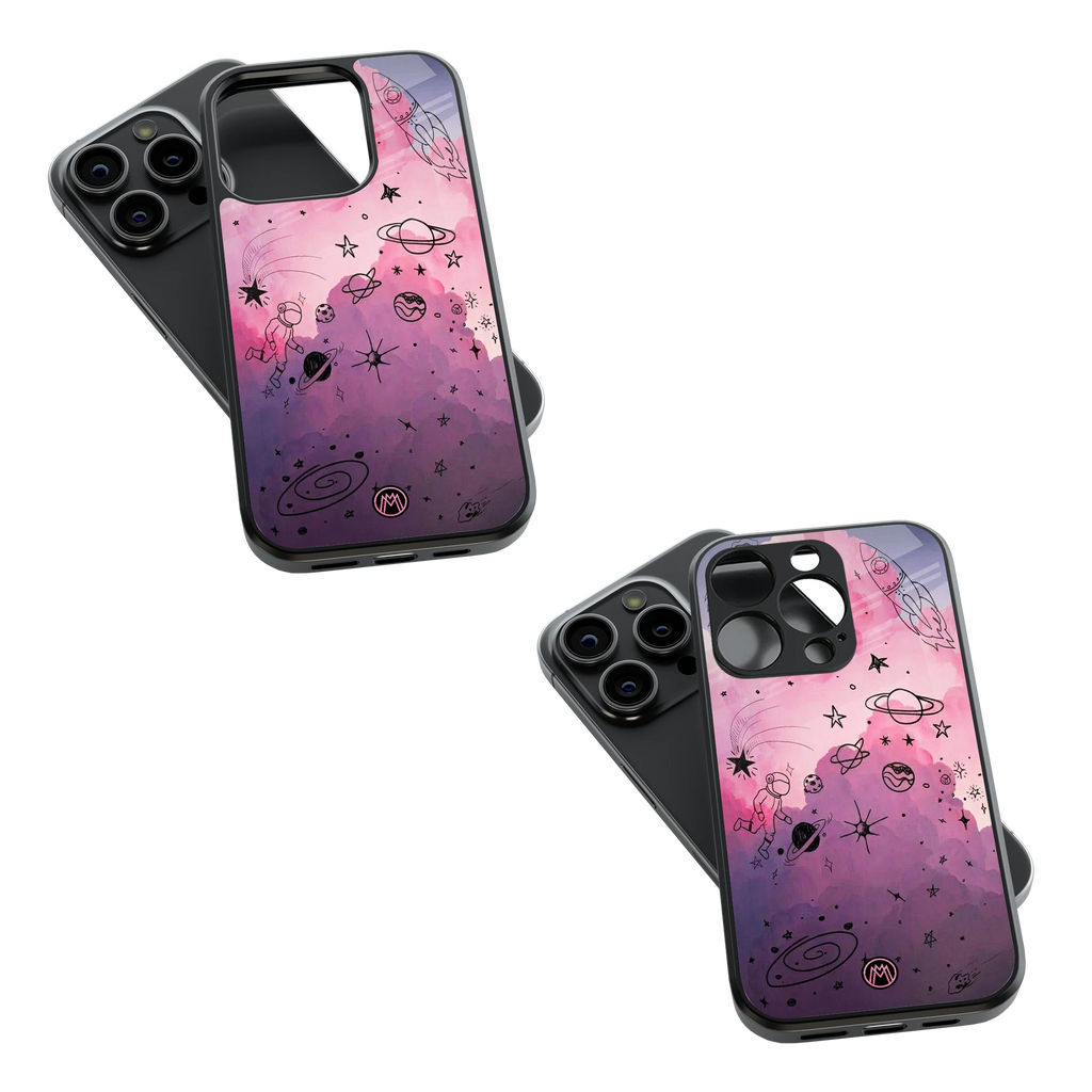 Trendy Glass Back Mobile Case for iPhone, Samsung, Redmi, OnePlus, Google Pixel, Motorola