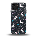 spatial unicorn galaxy back phone cover | glass case for iphone 13 mini