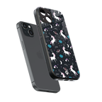 spatial unicorn galaxy back phone cover | glass case for iphone 13 mini