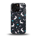 spatial unicorn galaxy back phone cover | glass case for iphone 13 pro