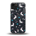 spatial unicorn galaxy back phone cover | glass case for iphone 15