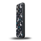 spatial unicorn galaxy back phone cover | glass case for iphone 16