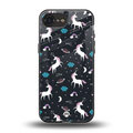 spatial unicorn galaxy back phone cover | glass case for iphone 16e