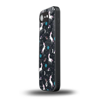 spatial unicorn galaxy back phone cover | glass case for iphone 16e