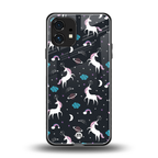 spatial unicorn galaxy back phone cover | glass case for nothing phone 1