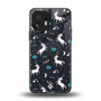spatial unicorn galaxy back phone cover | glass case for nothing phone 2
