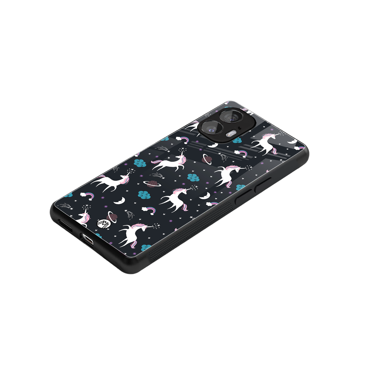 spatial unicorn galaxy back phone cover | glass case for nothing phone 2