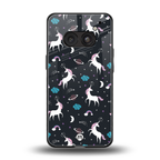 spatial unicorn galaxy back phone cover | glass case for nothing phone 2a