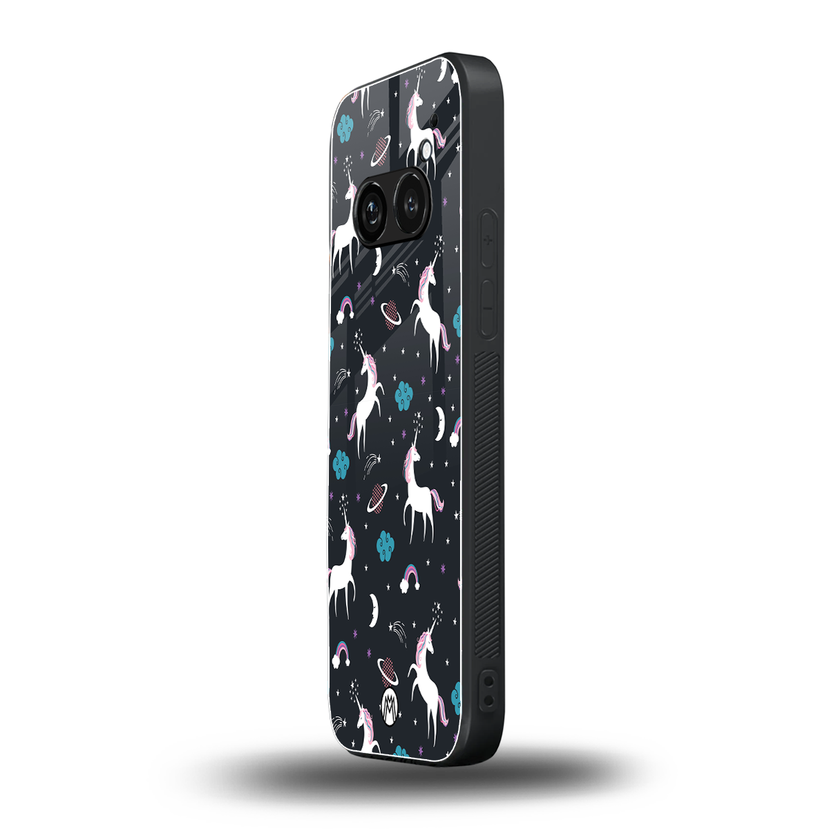 spatial unicorn galaxy back phone cover | glass case for nothing phone 2a