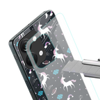 spatial unicorn galaxy back phone cover | glass case for oneplus nord 3