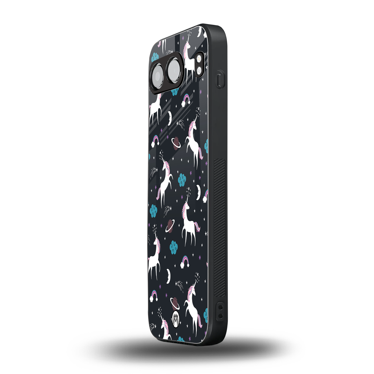 spatial unicorn galaxy back phone cover | glass case for oneplus nord 4