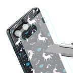 spatial unicorn galaxy back phone cover | glass case for oneplus nord 4