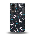 spatial unicorn galaxy back phone cover | glass case for oneplus nord ce 4 lite