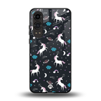 spatial unicorn galaxy back phone cover | glass case for oneplus nord ce 4 lite