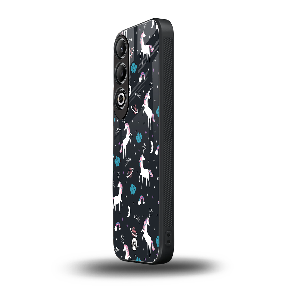 spatial unicorn galaxy back phone cover | glass case for oneplus nord ce 4