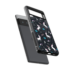 spatial unicorn galaxy back phone cover | glass case for google pixel 6 pro