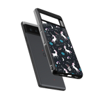 spatial unicorn galaxy back phone cover | glass case for google pixel 6