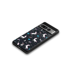 spatial unicorn galaxy back phone cover | glass case for google pixel 7 pro