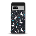 spatial unicorn galaxy back phone cover | glass case for Google Pixel 7