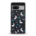 spatial unicorn galaxy back phone cover | glass case for Google Pixel 8