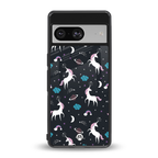 spatial unicorn galaxy back phone cover | glass case for Google Pixel 8