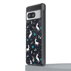 spatial unicorn galaxy back phone cover | glass case for Google Pixel 8
