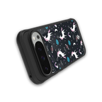 spatial unicorn galaxy back phone cover | glass case for google pixel 9 pro