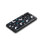 spatial unicorn galaxy back phone cover | glass case for samsung galaxy s25 ultra