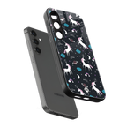 spatial unicorn galaxy back phone cover | glass case for samsung galaxy s24