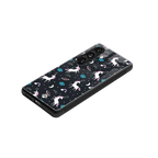 spatial unicorn galaxy back phone cover | glass case for samsung galaxy s25 plus