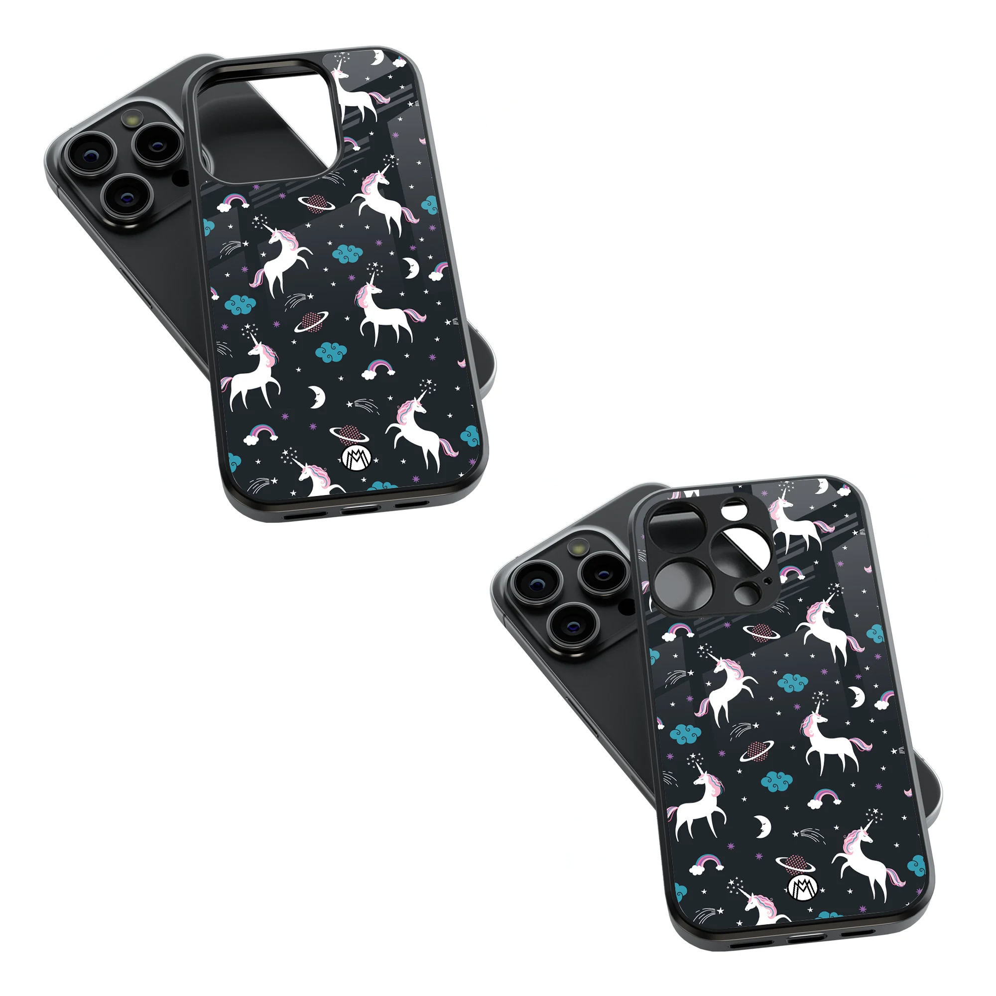 Trendy Glass Back Mobile Case for iPhone, Samsung, Redmi, OnePlus, Google Pixel, Motorola