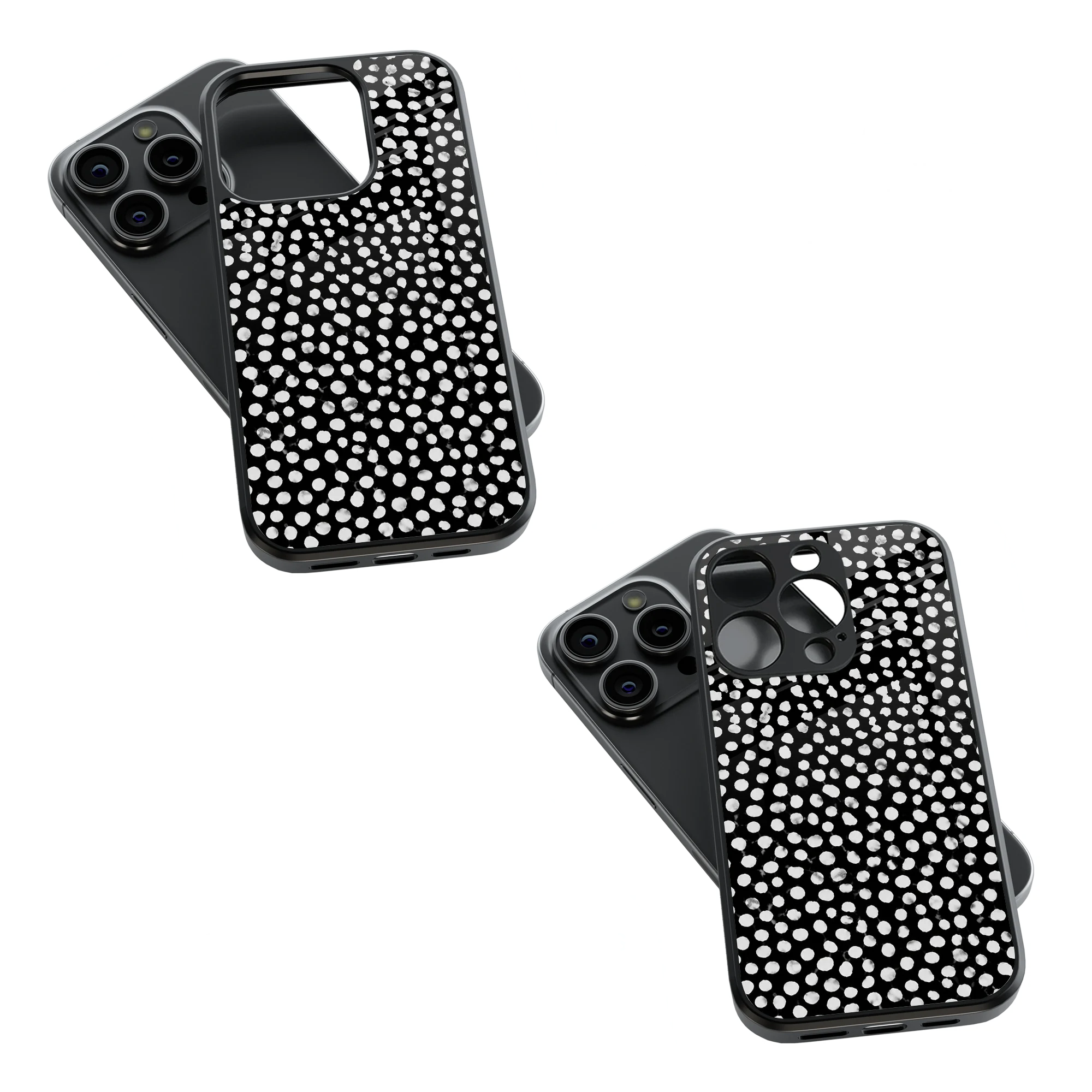 Trendy Glass Back Mobile Case for iPhone, Samsung, Redmi, OnePlus, Google Pixel, Motorola