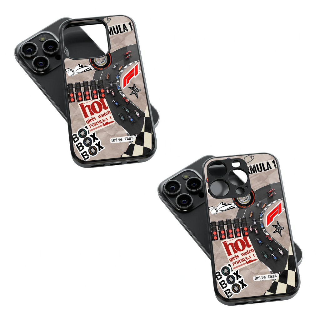 Trendy Glass Back Mobile Case for iPhone, Samsung, Redmi, OnePlus, Google Pixel, Motorola