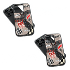 Trendy Glass Back Mobile Case for iPhone, Samsung, Redmi, OnePlus, Google Pixel, Motorola
