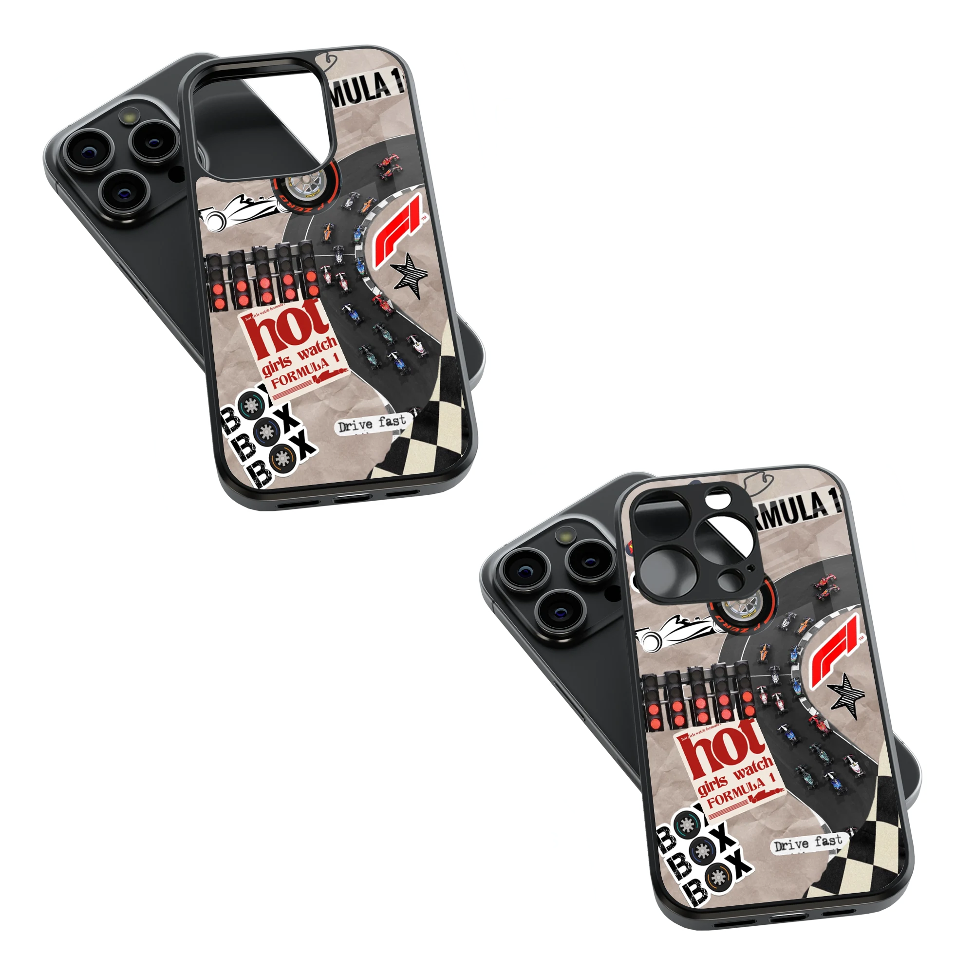 Trendy Glass Back Mobile Case for iPhone, Samsung, Redmi, OnePlus, Google Pixel, Motorola