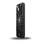 spider swirl back phone cover | glass case for iphone 13 mini