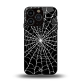 spider swirl back phone cover | glass case for iphone 13 pro