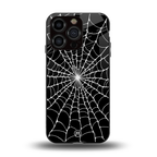 spider swirl back phone cover | glass case for iphone 13 pro