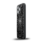 spider swirl back phone cover | glass case for iphone 13 pro