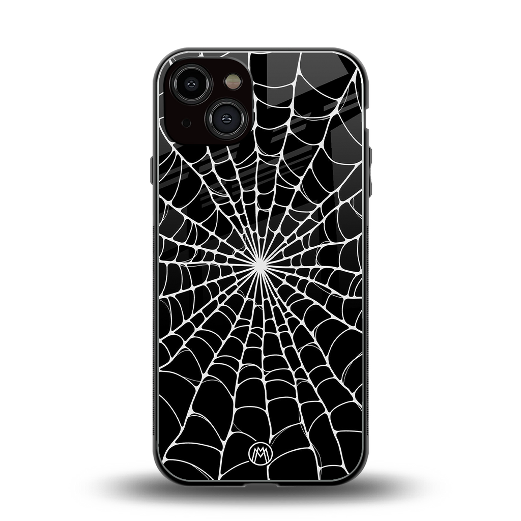 spider swirl back phone cover | glass case for iphone 13