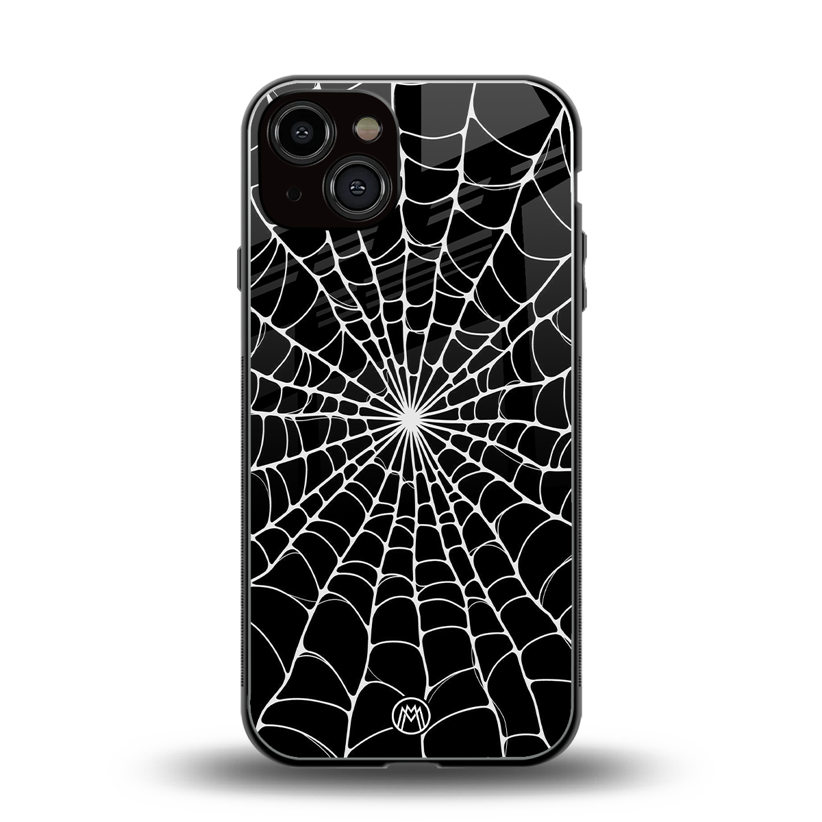 spider swirl back phone cover | glass case for iphone 13