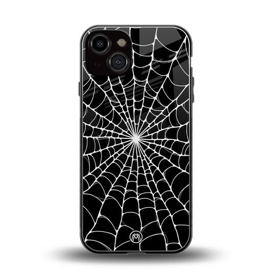 spider swirl back phone cover | glass case for iphone 13