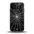 spider swirl back phone cover | glass case for iphone 14 plus