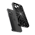 spider swirl back phone cover | glass case for iphone 14 pro max