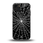 spider swirl back phone cover | glass case for iphone 15
