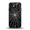 spider swirl back phone cover | glass case for iphone 16 plus
