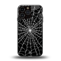 spider swirl back phone cover | glass case for iphone 16 pro max