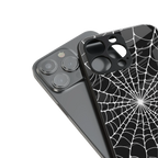 spider swirl back phone cover | glass case for iphone 16