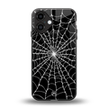 spider swirl back phone cover | glass case for iphone 16
