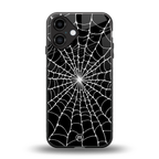spider swirl back phone cover | glass case for iphone 16